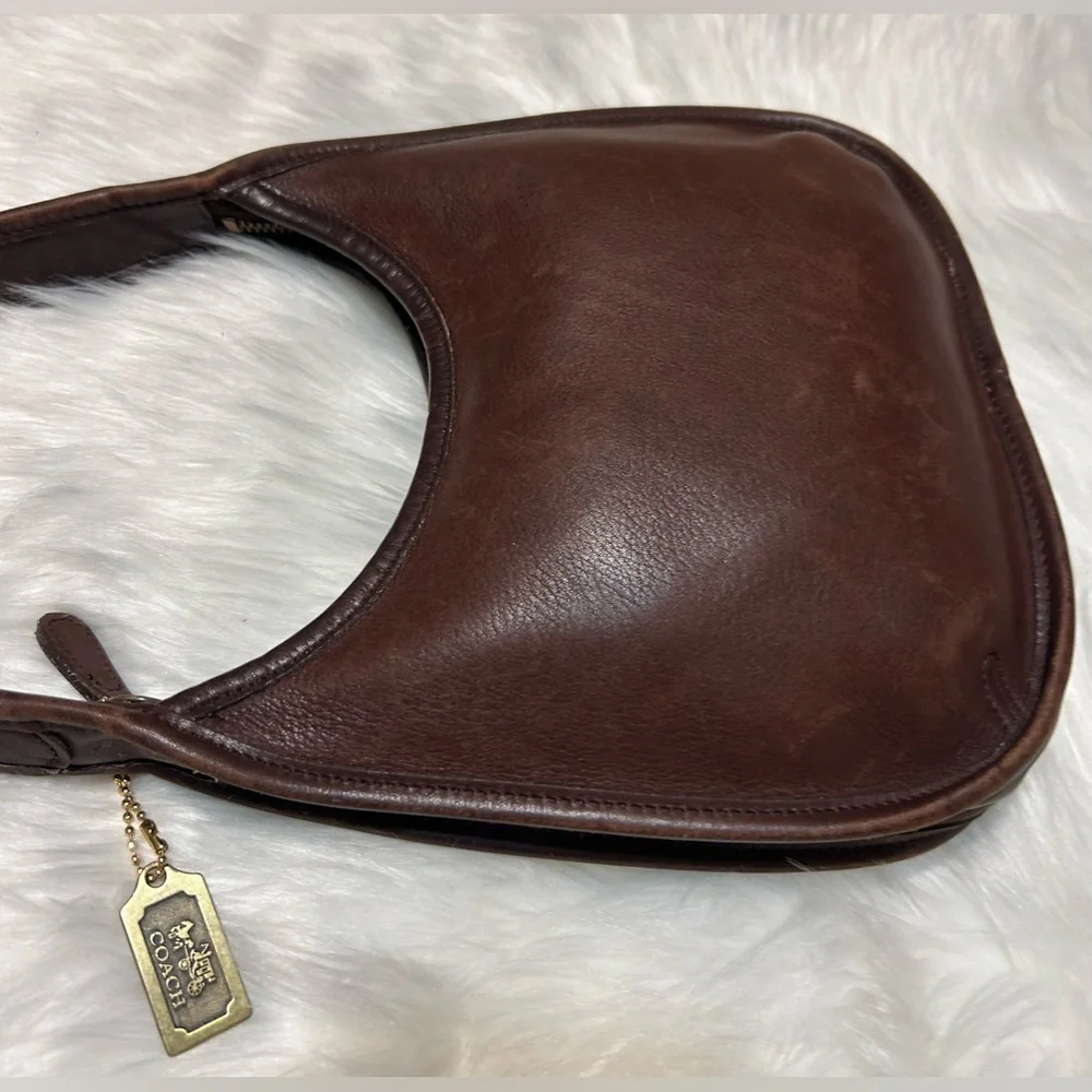 Vintage Coach 1998 ERGO Mini Zip 9020 Mahogany Bag - Picture 8 of 16